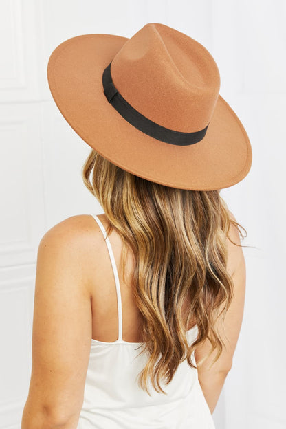 The Classic Tan Fedora with Black Band