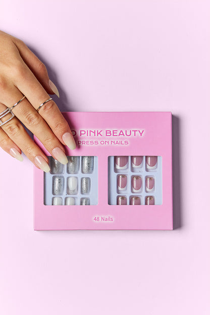 Luxe Chic Nail Duo Collection: Elegant Press-On Nail Sets - 2 Packs