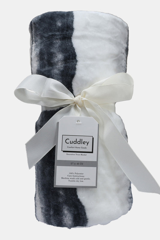 Luxe Marble Fleece Decorative Throw Blanket