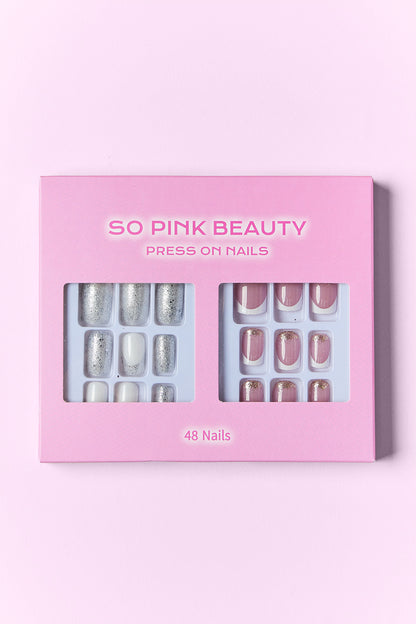 Luxe Chic Nail Duo Collection: Elegant Press-On Nail Sets - 2 Packs