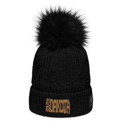 South Dakota Embroidered Columbia Pom-Pom Beanie