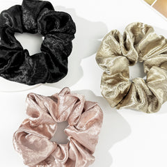 3-Piece Classic Elastic Hair Scrunchie Set