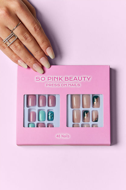 Luxe Chic Nail Duo Collection: Elegant Press-On Nail Sets - 2 Packs